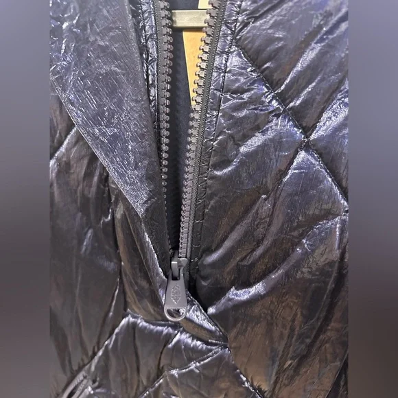 Free People Movement Polar Ice Puffer pullover jacket in metallic blue - Picture 6 of 10